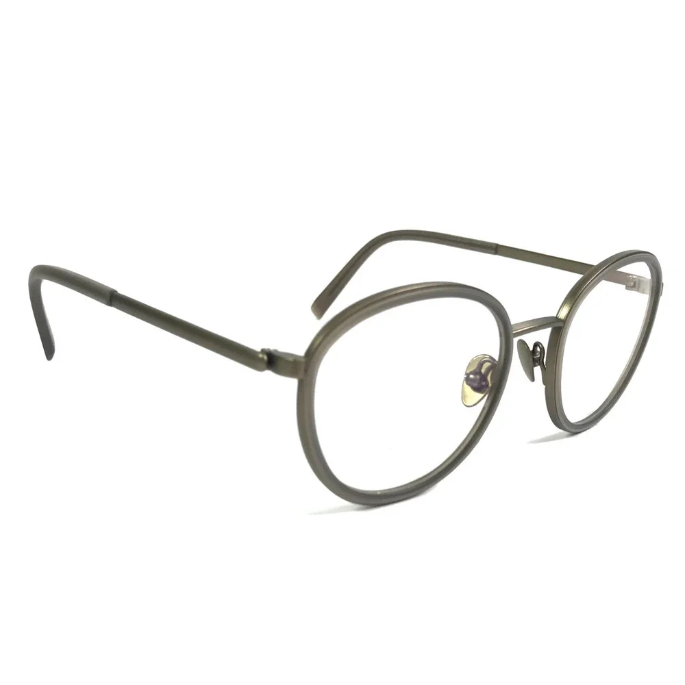 Tom Davies Eyeglasses Frames TD741 Col. 2208 Matte Gray Round Full Rim 47-19-140